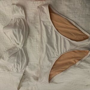 J. Crew White Strapless Bikini